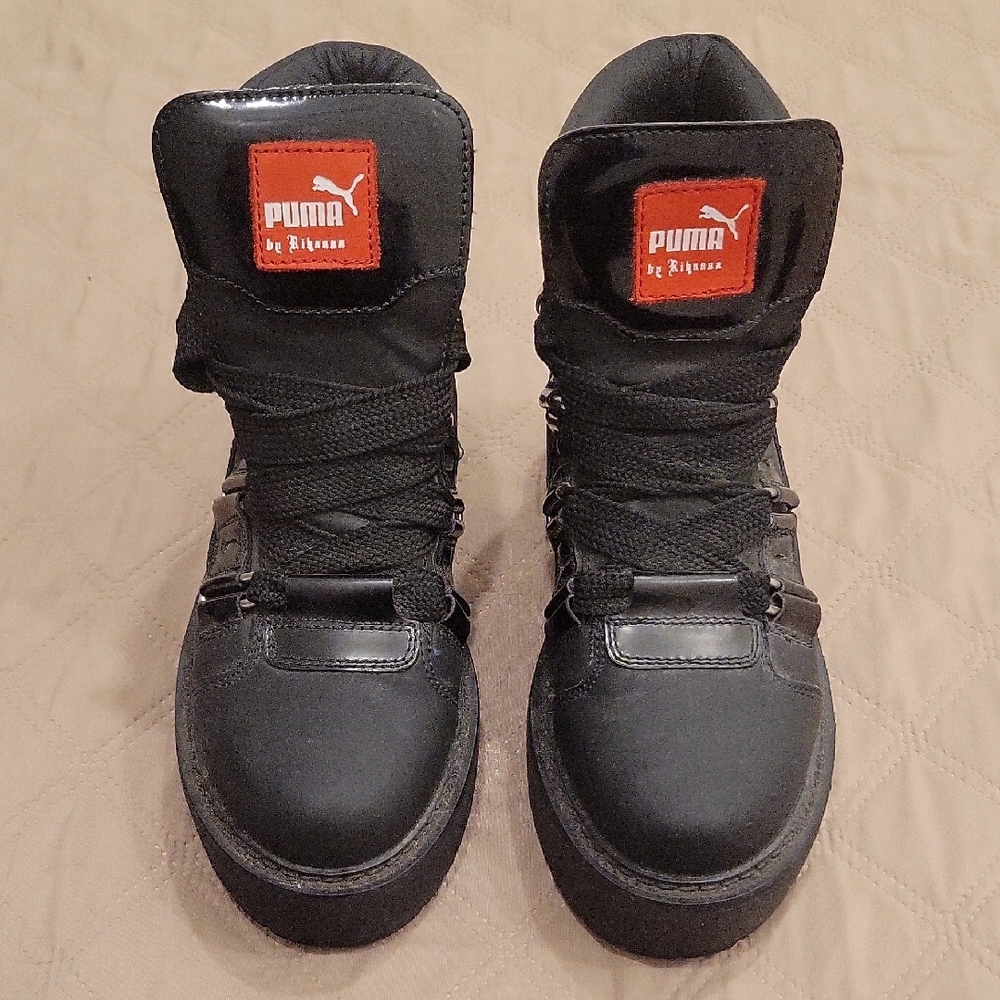 Puma Black High-Top Sneakers